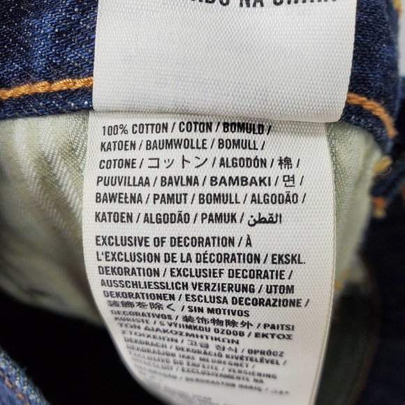 Abercrombie & Fitch Mid-Rise Cutoff Denim Shorts Dark Wash Size 0 - Picture 6 of 11